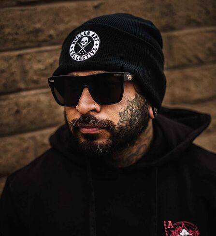 Sullen BOH Badge of Honor Tattoo Lifestyle Cuff Beanie Soft Body Patch Black in Kuwait