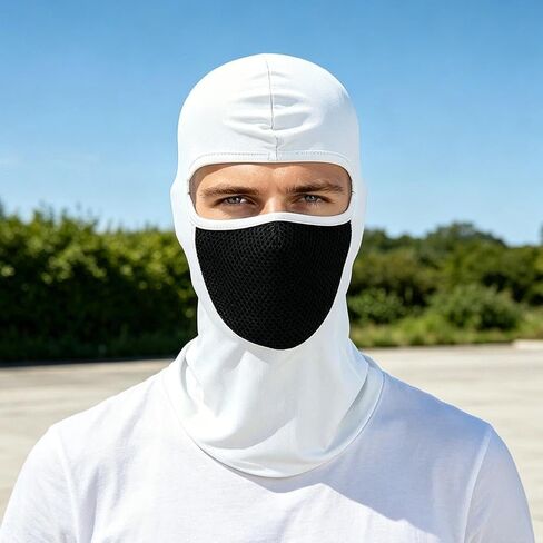 Cooling Balaclava Face Cover with Breathable Mask Full Face Head Cover for Women Men Motocycle Cycling Sun UV Protection in Kuwait