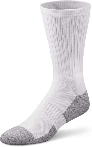 Dr. Comfort Crew Diabetic Socks, White, X-Small in Kuwait