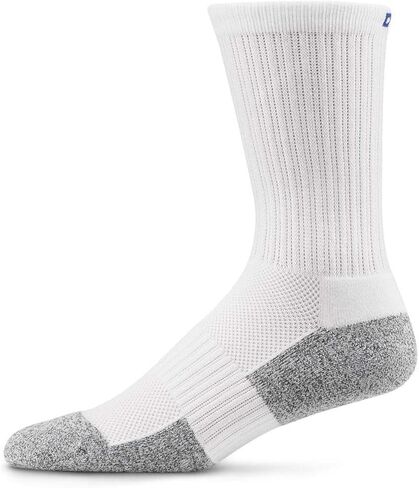 Dr. Comfort Crew Diabetic Socks, White, X-Small in Kuwait