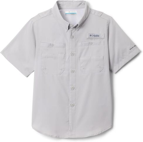 كولومبيا بويز PFG Tamiami Short Sleeve Shirt ، Blue Blue ، X-Large in Kuwait