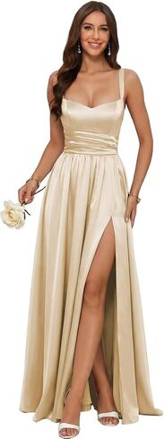 Floral Jacquard Satin Prom Dresses for Women 2026 Spaghetti Straps Corset Long Formal Gowns with Pockets in Saudi Arabia