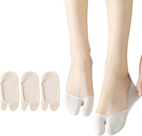 Tabi Socks for Women No Show, Flip Flop Split Toe Socks, Low Cut in Saudi Arabia