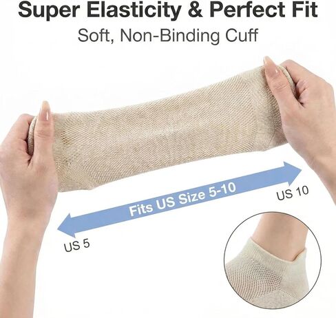 6 Pairs Pilates Grip Socks for Women, Breathable Mesh Top Non Slip Yoga Socks for Barre Ballet Hospital, Transparent Silicone Grips, US Size 5-10 in Kuwait