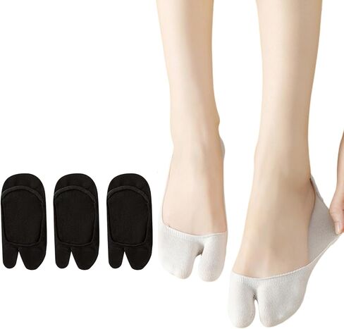 Tabi Socks for Women No Show, Flip Flop Split Toe Socks, Low Cut in Saudi Arabia