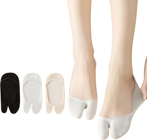 Tabi Socks for Women No Show, Flip Flop Split Toe Socks, Low Cut in Saudi Arabia