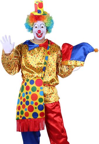 DALJIAFA Halloween Clown Headband Mini Top Hat Hair Hoops Bands Women Rainbow Jester Cap Headpiece Hairband Mardi Gras Cosplay Dress Up Masquerade Festival Carnival Parade Birthday Party Accessories in Saudi Arabia
