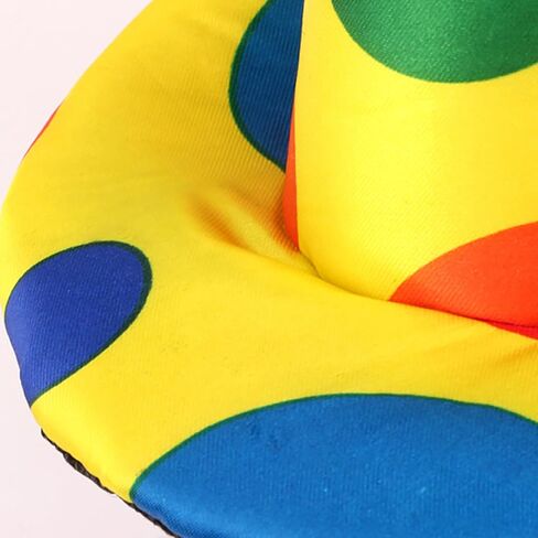 DALJIAFA Halloween Clown Headband Mini Top Hat Hair Hoops Bands Women Rainbow Jester Cap Headpiece Hairband Mardi Gras Cosplay Dress Up Masquerade Festival Carnival Parade Birthday Party Accessories in Saudi Arabia