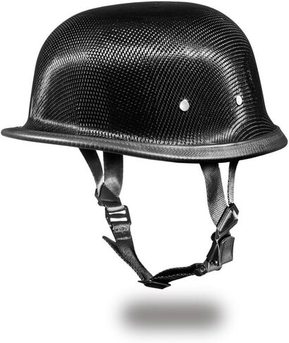 Daytona Helmets Carbon Fiber Helmet - Novelty Half Helmet with Breathable Liner - Retro Skull Cap –with Head Wrap in Saudi Arabia