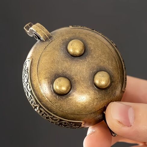 Incense Burner Mini Tripod Double Handled Antique Brass Finish for Yoga Meditation Home Decor Gift Diffuser, Bronze in Kuwait