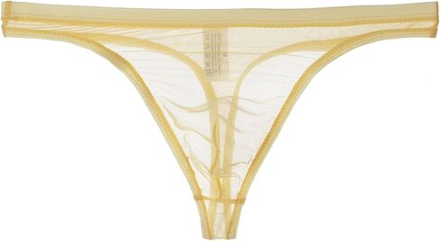 Mens See Through Sheer Mesh Thong Underwear Low Rise Lightweight Breathable G-String T-Back Intimate Lingerie for Men in Kuwait