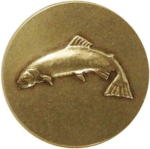 Indiana Metal Craft Emblem Die Struck Lapel Pin Brass 3/4 Inch Diameter Made in USA in Kuwait