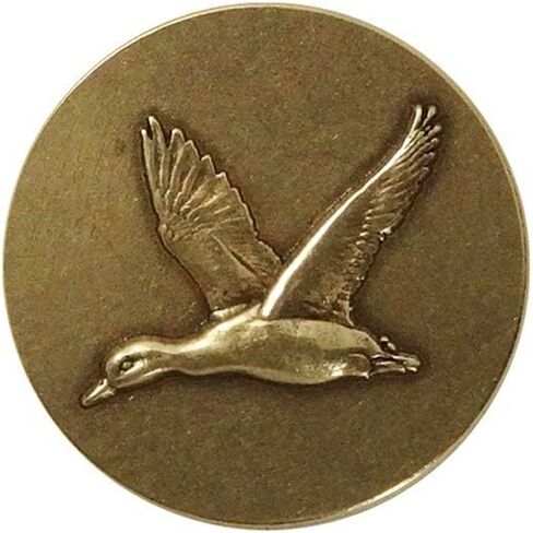 Indiana Metal Craft Emblem Die Struck Lapel Pin Brass 3/4 Inch Diameter Made in USA in Kuwait