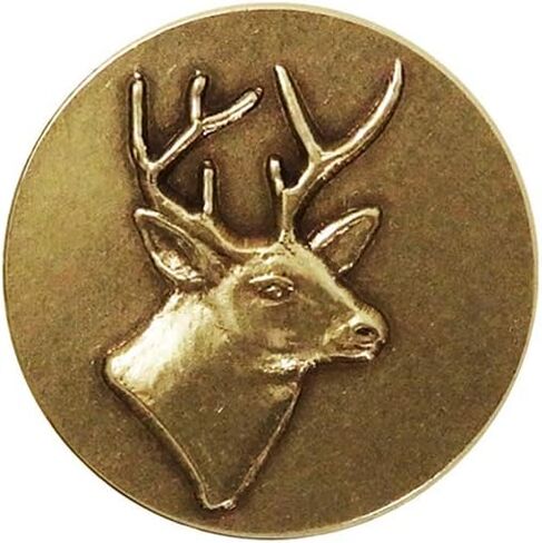 Indiana Metal Craft Emblem Die Struck Lapel Pin Brass 3/4 Inch Diameter Made in USA in Kuwait