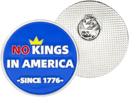 No Kings in America Since 1776 Brooch Pins No Kings Protest Sign Lapel Pins Protect Democracy Badge Since 1776 Political Protest Accessories in Kuwait