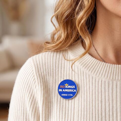 No Kings in America Since 1776 Brooch Pins No Kings Protest Sign Lapel Pins Protect Democracy Badge Since 1776 Political Protest Accessories in Kuwait