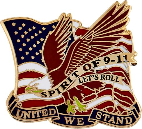 EagleEmblems P14243 Pin-USA, 911, Let's Roll ''United We Stand'' (1'') in Kuwait