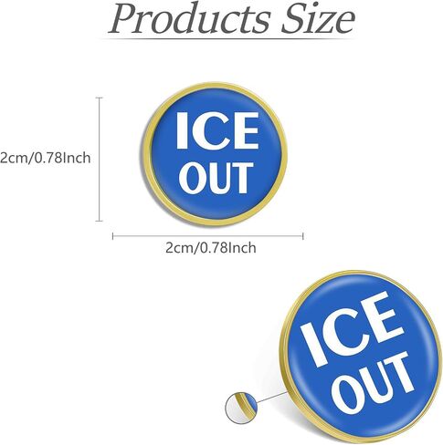 10/20/50/100Pcs ICE Out Pins No Human is Illegal Pin Political Statement Abolish ICE Bulk - Metal Souvenir Hat Men Women Patriotic Travel Badge Brooch in Kuwait