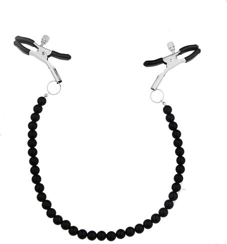 Adjustable Pearl Nipple Clamps with Body Chains Necklaces Stainless Steel Non-Piercing Body Jewelry for Women ewelry Chain (Purple) in Saudi Arabia