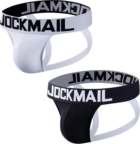 JOCKMAIL 2PCS/Pack Jock strap for Men Sexy Mens Comfort Jockstrap Underwear for Sports Daily Wear and Special Occasions in Kuwait