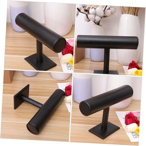 Jewelry Display Stand Elegant Black T-bar Bracelet and Necklace Holder Multi-functional Organizer for Watches Bangles and Accessories for and Events in Kuwait