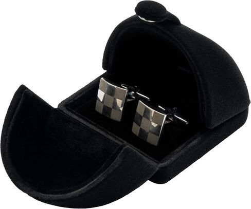 Soft Velvet Small Cufflink Box for Men,Cuff Links Storage Box for Jewellery Display (Olive Green) in Saudi Arabia