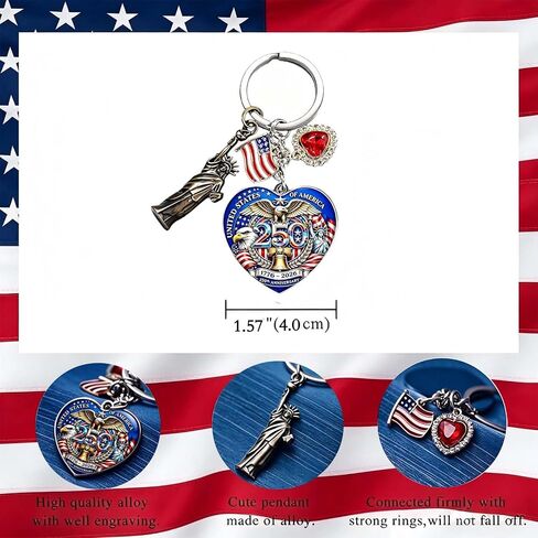 American -Theme Statue of Liberty, Eagle, Native Americans Pocket Watch with 3D 250th Anniversary Handmade Bronze in Saudi Arabia