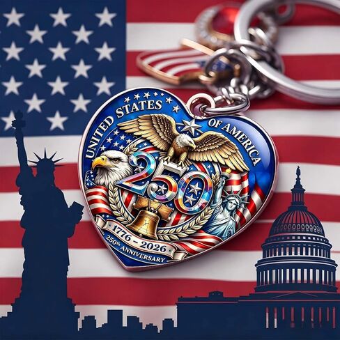 American -Theme Statue of Liberty, Eagle, Native Americans Pocket Watch with 3D 250th Anniversary Handmade Bronze in Saudi Arabia