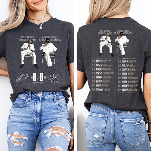 R&B Raymond & Brown Tour Inspired Graphic Shirt, Vintage Concert Style Tee, Retro Music Fan T-Shirt in Saudi Arabia