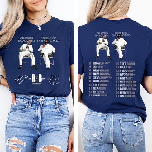 R&B Raymond & Brown Tour Inspired Graphic Shirt, Vintage Concert Style Tee, Retro Music Fan T-Shirt in Saudi Arabia