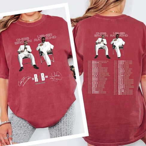 R&B Raymond & Brown Tour Inspired Graphic Shirt, Vintage Concert Style Tee, Retro Music Fan T-Shirt in Saudi Arabia