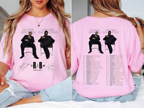 R&B Raymond & Brown Tour Inspired Graphic Shirt, Vintage Concert Style Tee, Retro Music Fan T-Shirt in Saudi Arabia