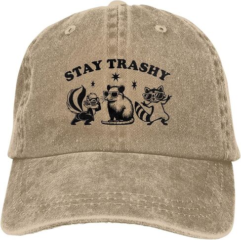 Funny Hat for Men Women Black Baseball Cap Adjustable Dad Hat Vintage Trucker Hat in Kuwait