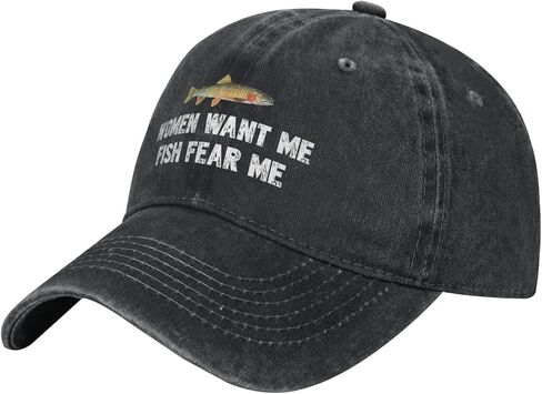 Funny Hat for Men Women Black Baseball Cap Adjustable Dad Hat Vintage Trucker Hat in Saudi Arabia