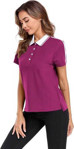 Polo Shirts for Women Golf Shirts Short Sleeve Tops Moisture Wicking Runnig Golf Shirts Women in Saudi Arabia
