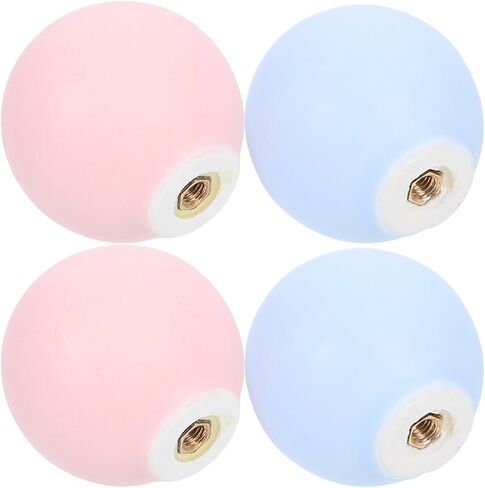 SUPVOX 4pcs Round Porcelain Drawer Knobs, Pink and Light Blue Ceramic Cabinet Pulls for ’ Dresser, Childrens Room Furniture Handles, Nursery Wardrobe Hardware in Kuwait