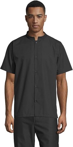 Uncommon Threads Unisex Mandarin Collar Restaurant Utility Shirt in Kuwait
