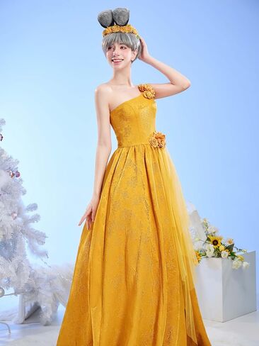 miccostumes Women's Costume Rabbit Cosplay Gown Dress with Ear Hairband and Flower Hair Accessory in Kuwait