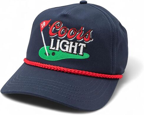 AMERICAN NEEDLE Officially Licensed Miller COORS Golf HAT, Light Rope Cap, Snapback, Authentic, New in Kuwait