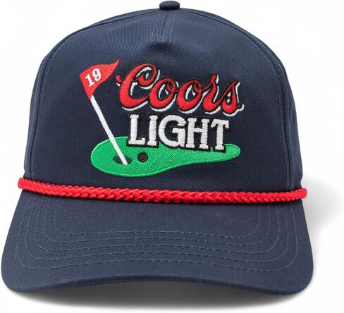 AMERICAN NEEDLE Officially Licensed Miller COORS Golf HAT, Light Rope Cap, Snapback, Authentic, New in Kuwait