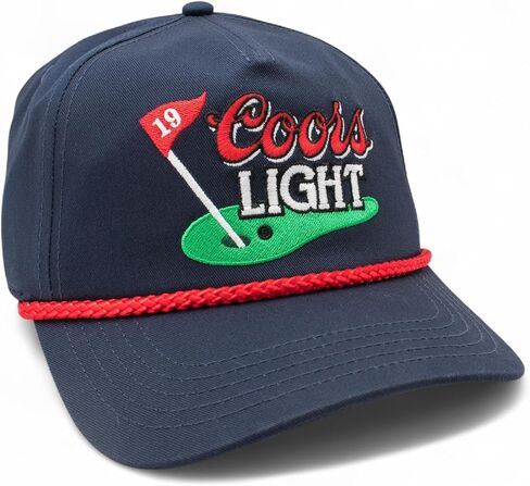 AMERICAN NEEDLE Officially Licensed Miller COORS Golf HAT, Light Rope Cap, Snapback, Authentic, New in Kuwait