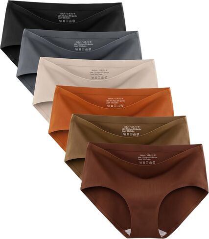 MISSWHO No Show Seamless Underwear Women Hipster Panties 6 Pack in Saudi Arabia