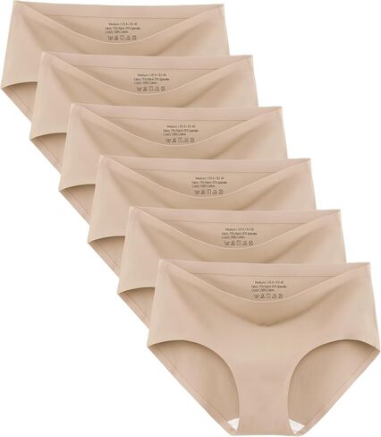 MISSWHO No Show Seamless Underwear Women Hipster Panties 6 Pack in Saudi Arabia