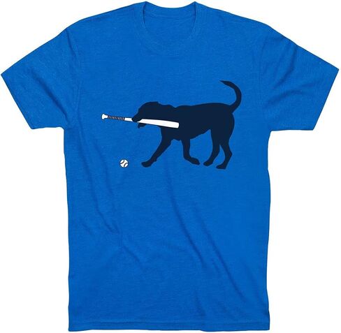 ChalkTalkSPORTS Baseball Dog Short Sleeve T-Shirt | Baseball Tee | Youth and Adult Sizes in Kuwait
