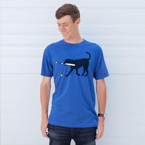 ChalkTalkSPORTS Baseball Dog Short Sleeve T-Shirt | Baseball Tee | Youth and Adult Sizes in Kuwait