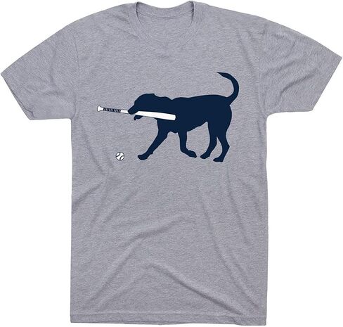 ChalkTalkSPORTS Baseball Dog Short Sleeve T-Shirt | Baseball Tee | Youth and Adult Sizes in Kuwait