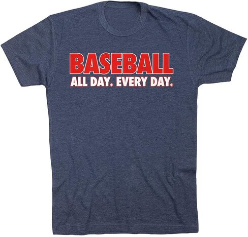 ChalkTalkSPORTS Baseball All Day Everyday T-Shirt | Baseball Tee | Youth and Adult Sizes in Kuwait