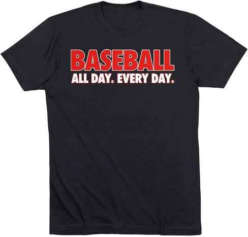 ChalkTalkSPORTS Baseball All Day Everyday T-Shirt | Baseball Tee | Youth and Adult Sizes in Kuwait