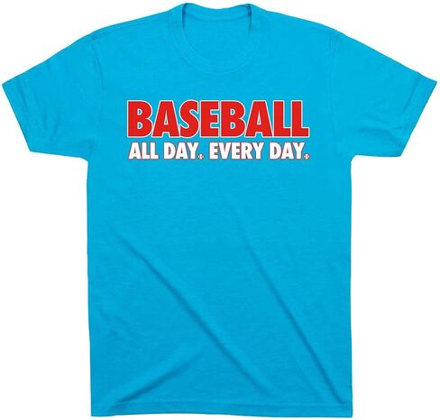 ChalkTalkSPORTS Baseball All Day Everyday T-Shirt | Baseball Tee | Youth and Adult Sizes in Kuwait