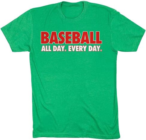 ChalkTalkSPORTS Baseball All Day Everyday T-Shirt | Baseball Tee | Youth and Adult Sizes in Kuwait